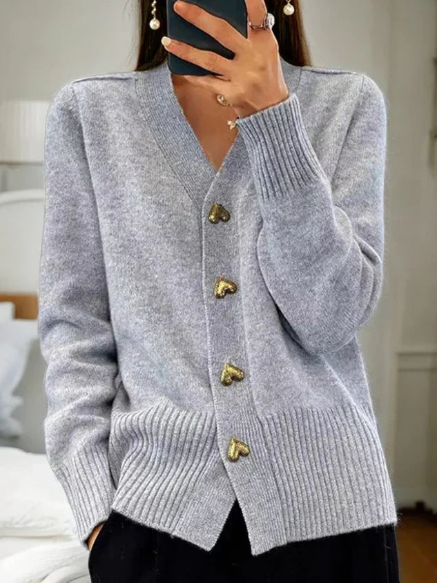 Cardigan med knapplist – Bekväm charm med feminin elegans