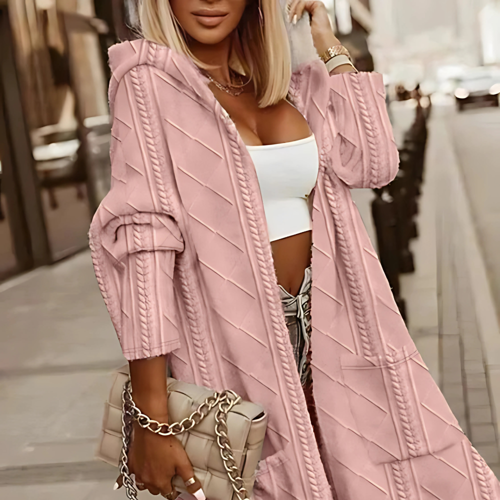 Lång Cardigan med Huva – Njut av bekväm komfort varje dag