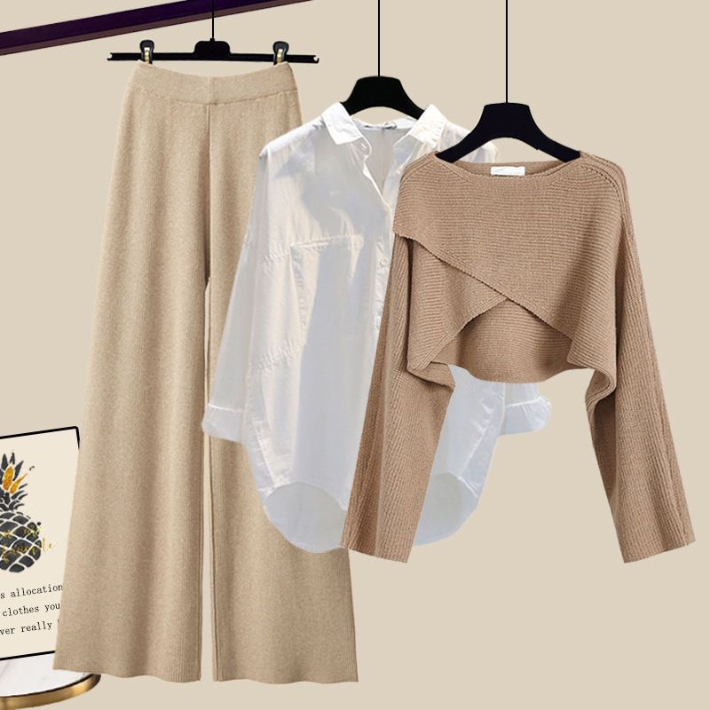 Tre-dels Outfit-set – Enkel Chic med Modern Mångsidighet