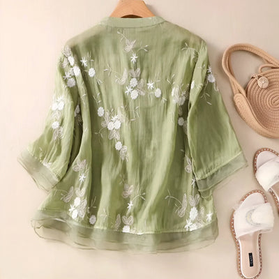 Blommönstrad bomullstop – Höj din vardagliga elegans