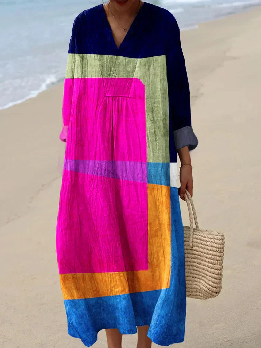 Konstnärligt inspirerad klänning – Naturlig skönhet som fängslar