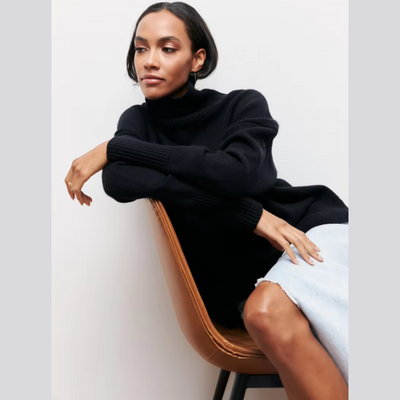 Kortärmad rullkrage-tröja – Djärv elegans med modern stil