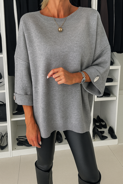 Elegant Stickad Top – Enkel Raffinering med Modern Charm