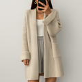 Mysig stickad cardigan – Avslappnad neutral stil