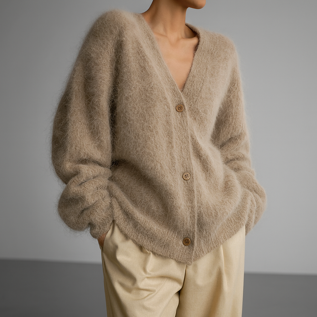 Cardigan med knappar – Mjuk elegans med avslappnad raffinemang