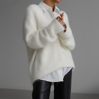 Cardigan med knappar – Mjuk elegans med avslappnad raffinemang