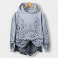 Hoodie med spetsdetaljer – Bekvämlighet möter feminint charm