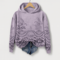 Hoodie med spetsdetaljer – Bekvämlighet möter feminint charm