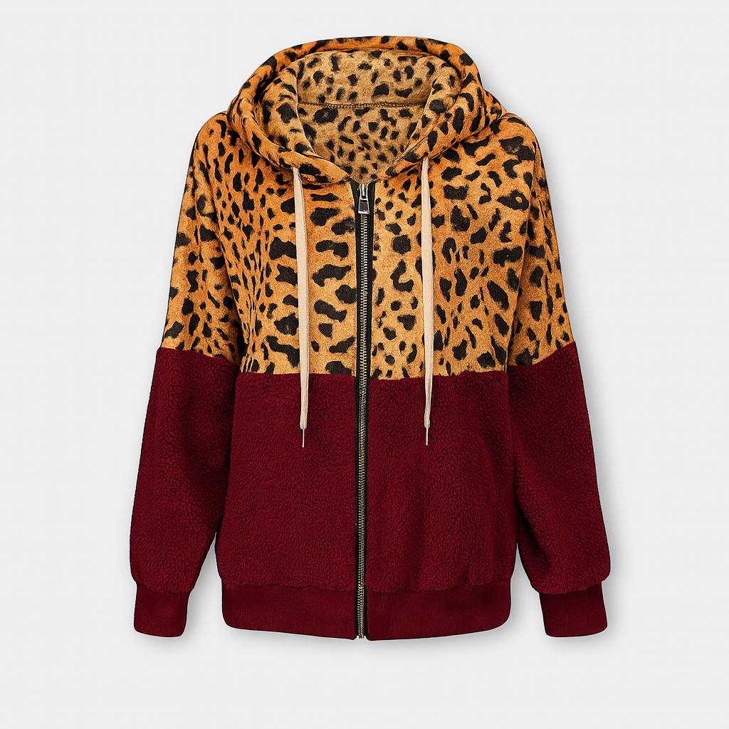 Leopardmönster Hoodie – Frigör din djärva stil