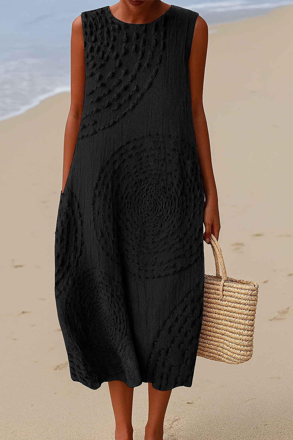 Ärmellös Midiklänning – Enkel elegans för sommardagar