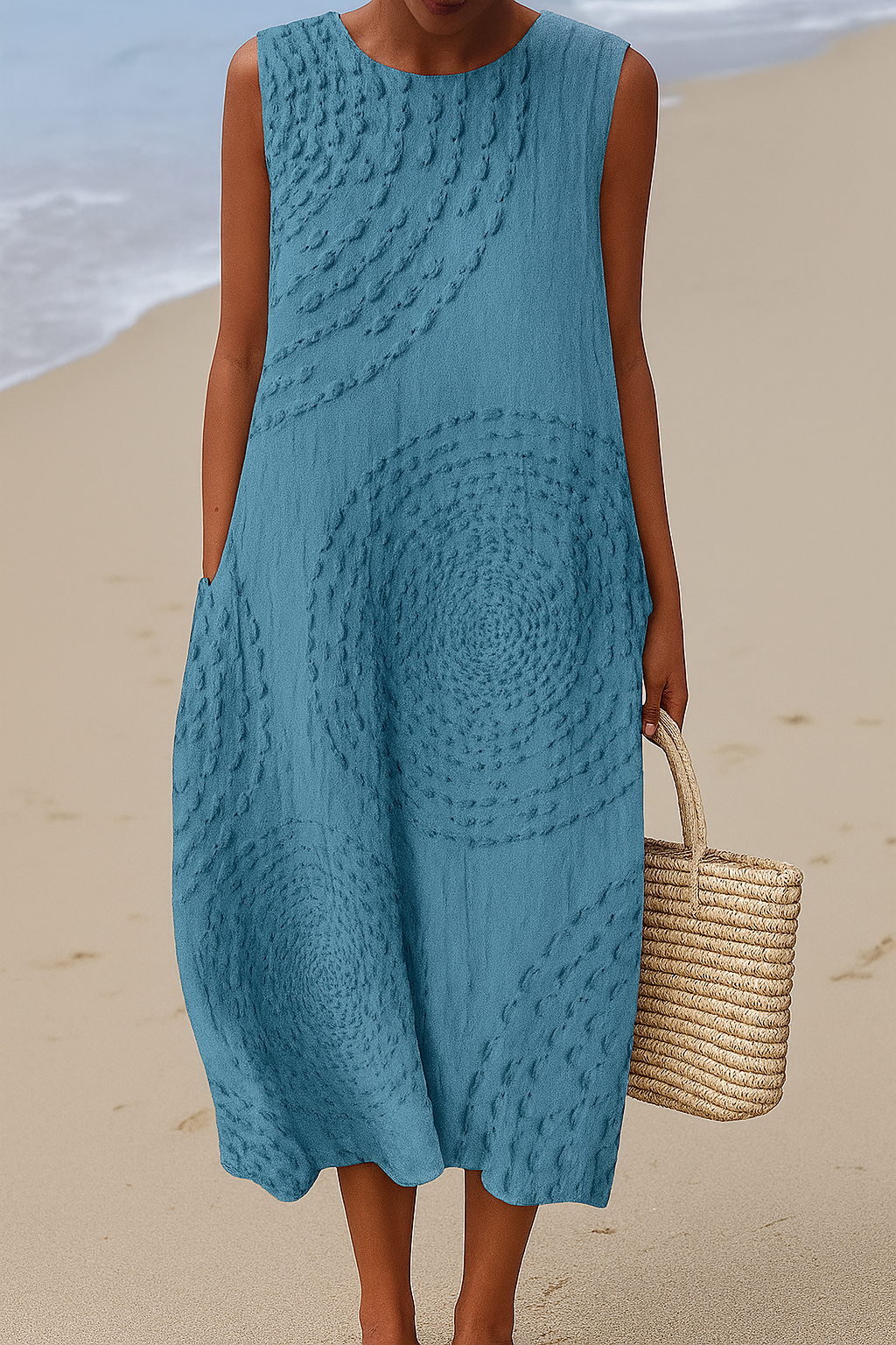 Ärmellös Midiklänning – Enkel elegans för sommardagar