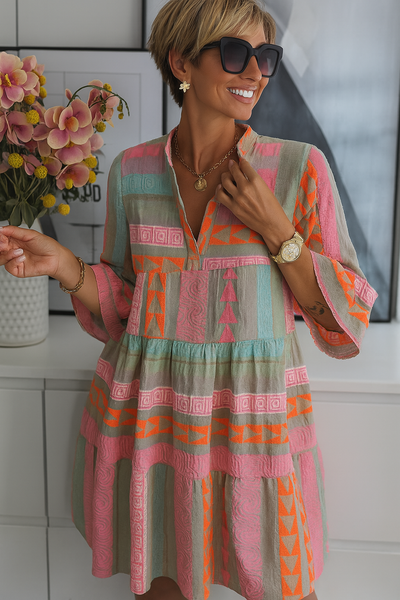 Bohemisk Maxiklänning med Volang – Känn dig strålande och fri