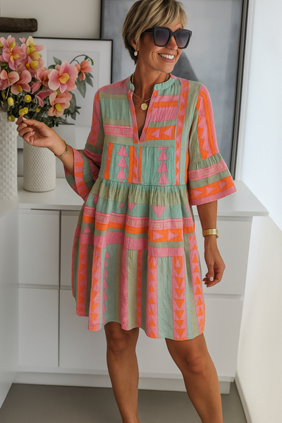 Bohemisk Maxiklänning med Volang – Känn dig strålande och fri