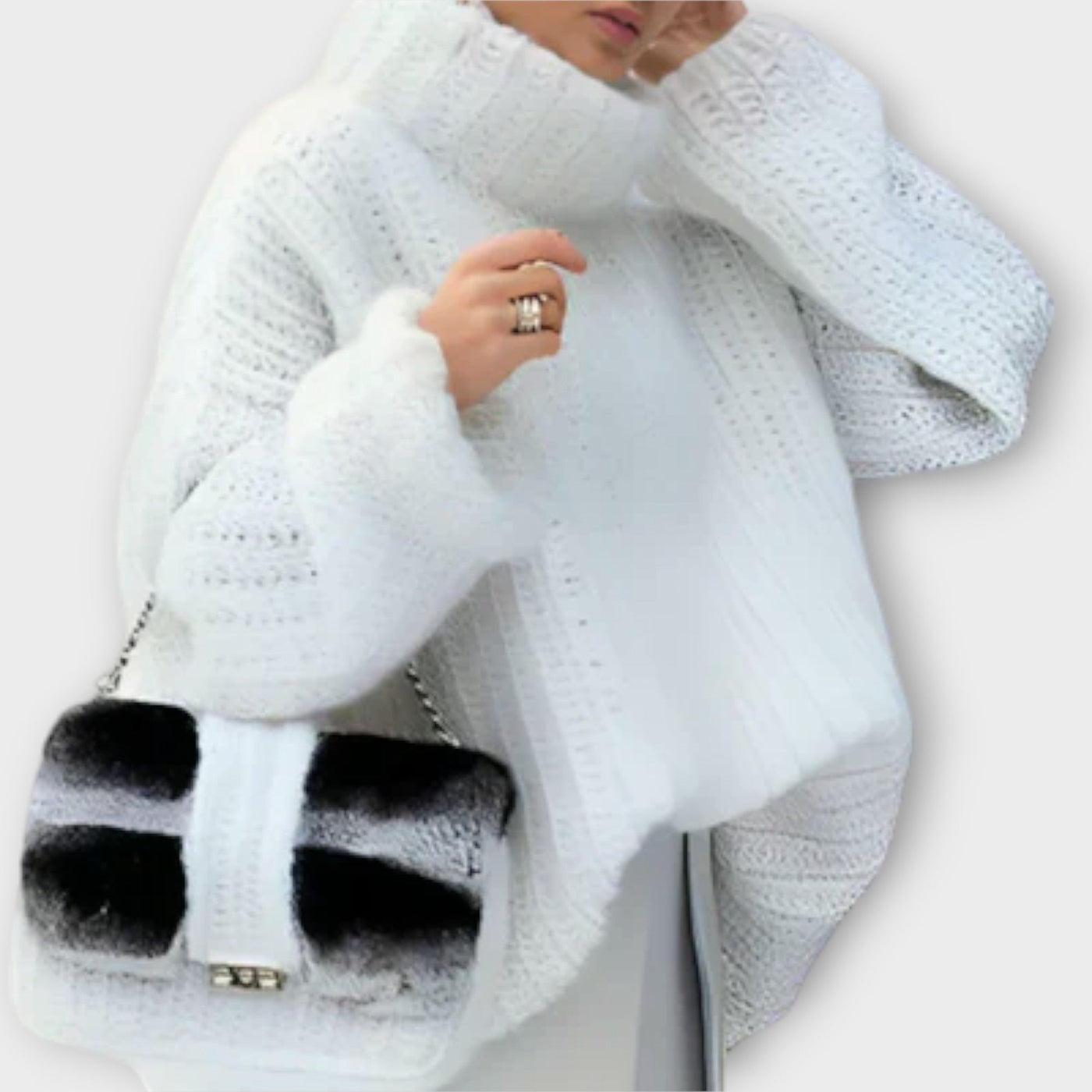 Överdimensionerad rullkrage – Mysigt volym, avslappnad stil