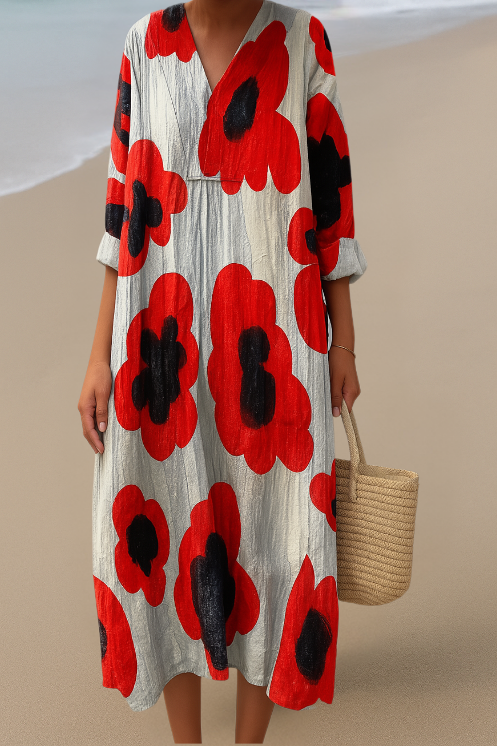 Blommigt Maxiklänning – Djärvt Blommönster, Självsäker Utstrålning