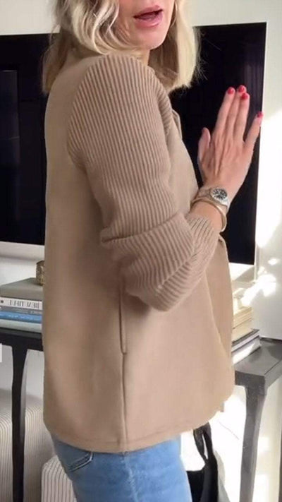 Avslappnad knappl blazer – Höj ditt självförtroende med en enkel stil